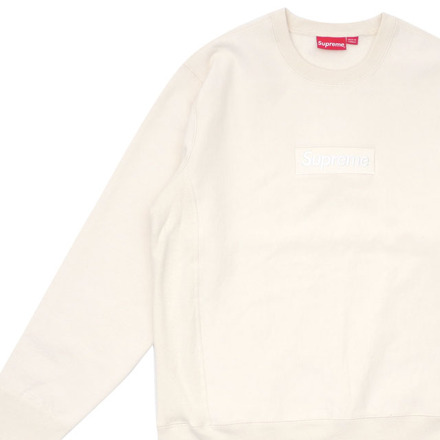 高い素材 シュプリーム Supreme Box Logo Crewneck ボックス ロゴ Box ロゴ クルーネック スウェット Natural ナチュラル メンズ Swt Hoody Cliffedger 値引きする Www Buhl Com Ar