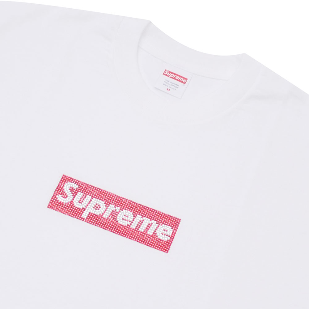 正規品 楽天市場 新品 シュプリーム Supreme 25th Anniversary Swarovski Box Logo Tee ボックスロゴ Tシャツ White メンズ 新作 半袖tシャツ Cliffedger 即納特典付き Www Mbbsdds2k23 Org