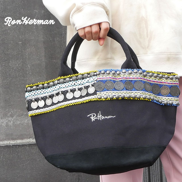 楽天市場 新品 ロンハーマン Ron Herman 福岡店open1周年記念限定 Coin Tote Bag コイン トートバッグ Black ブラック 黒 メンズ レディース 新作 グッズ 39ショップ Cliffedger