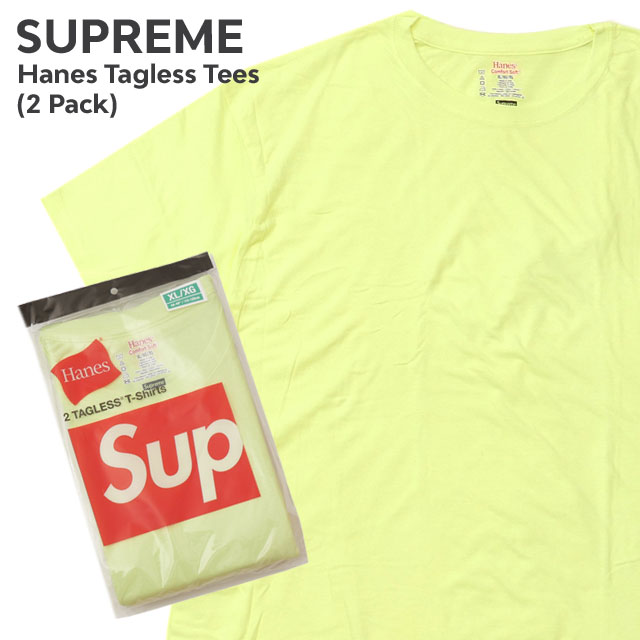Supreme Hanes Tagless Tees (2 Pack) タグレス Tシャツ ピンク Supreme Hanes Tagless Tees (2 Pack) Pink | eBay