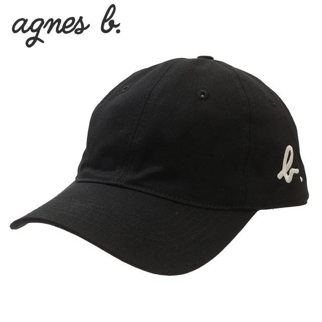【美品】agnes b GF26 CASQUETTE レザールキャップ 黒 ユニセックス】GF26 CASQUETTE レザールキャップ ｜agnès b