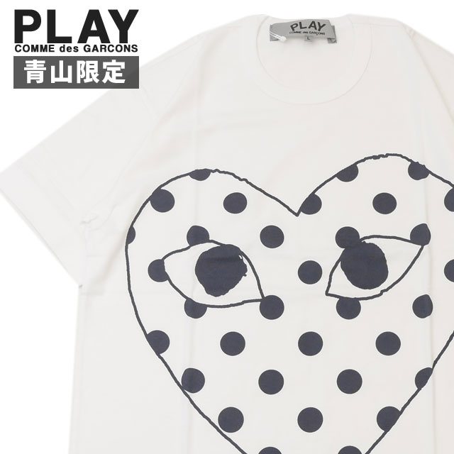 早い者勝ち正規品プレイコムデギャルソンSMALLRED HEART L/STEE PLAY CDG BIG ＆ MINI HEART T-SHIRT WHITE/RED プレイ コム デ