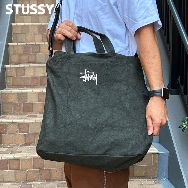 STUSSY CANVAS SIDE POUCH バッグ　ステューシー Canvas Pouch – Washed Black | Accessories | Stüssy