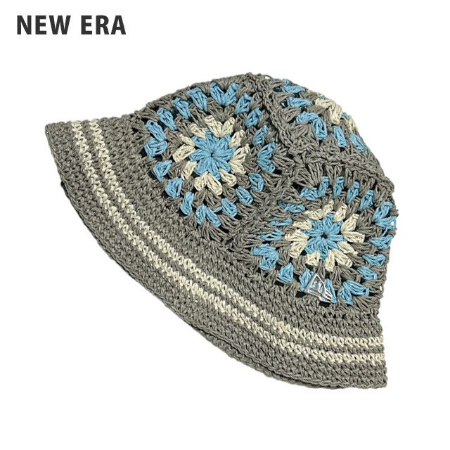 newera クロシェ ニットバケット  ブラック/ウォルナット/オリーブ NEW ERA クロシェ ニットバケット Croche ブラック/ウォルナット