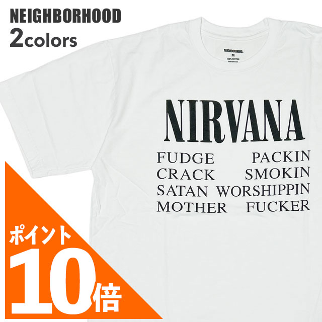 NEIGHBORHOOD NH X NIRVANA TEE SS-3 ホワイト NEIGHBORHOOD(ネイバーフッド)｜NH X NIRVANA X FRO . TEE SS