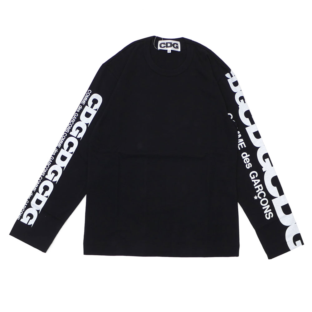 cdg long sleeve black