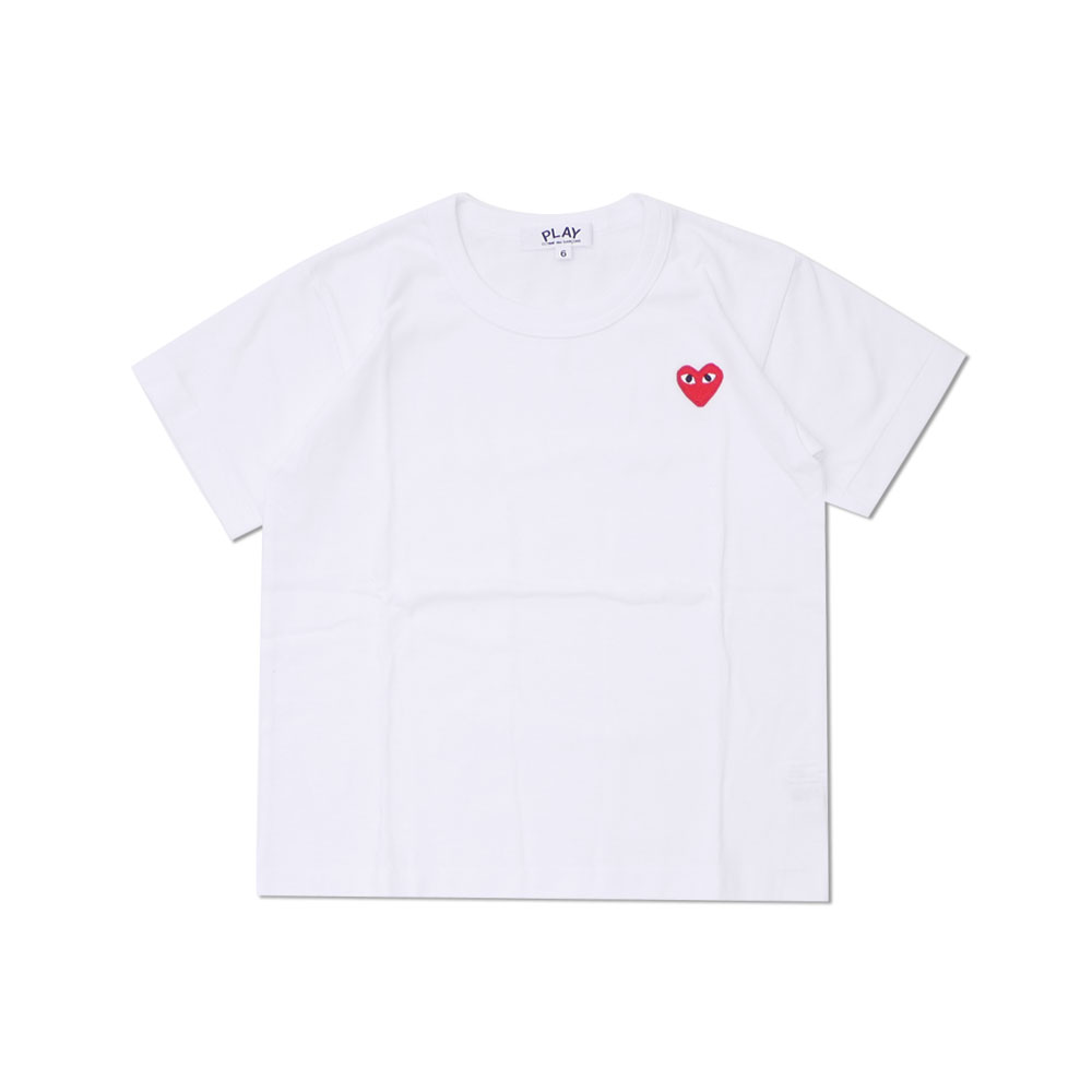 comme des garcons t shirt white