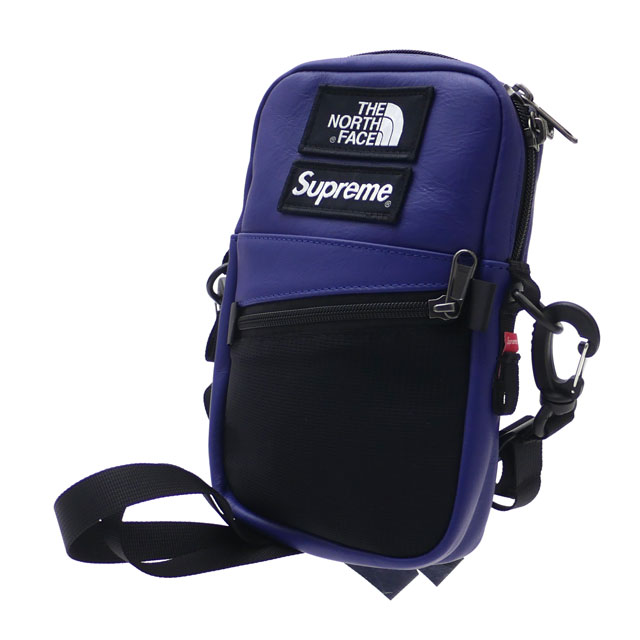 supreme the north face leather shoulder bag