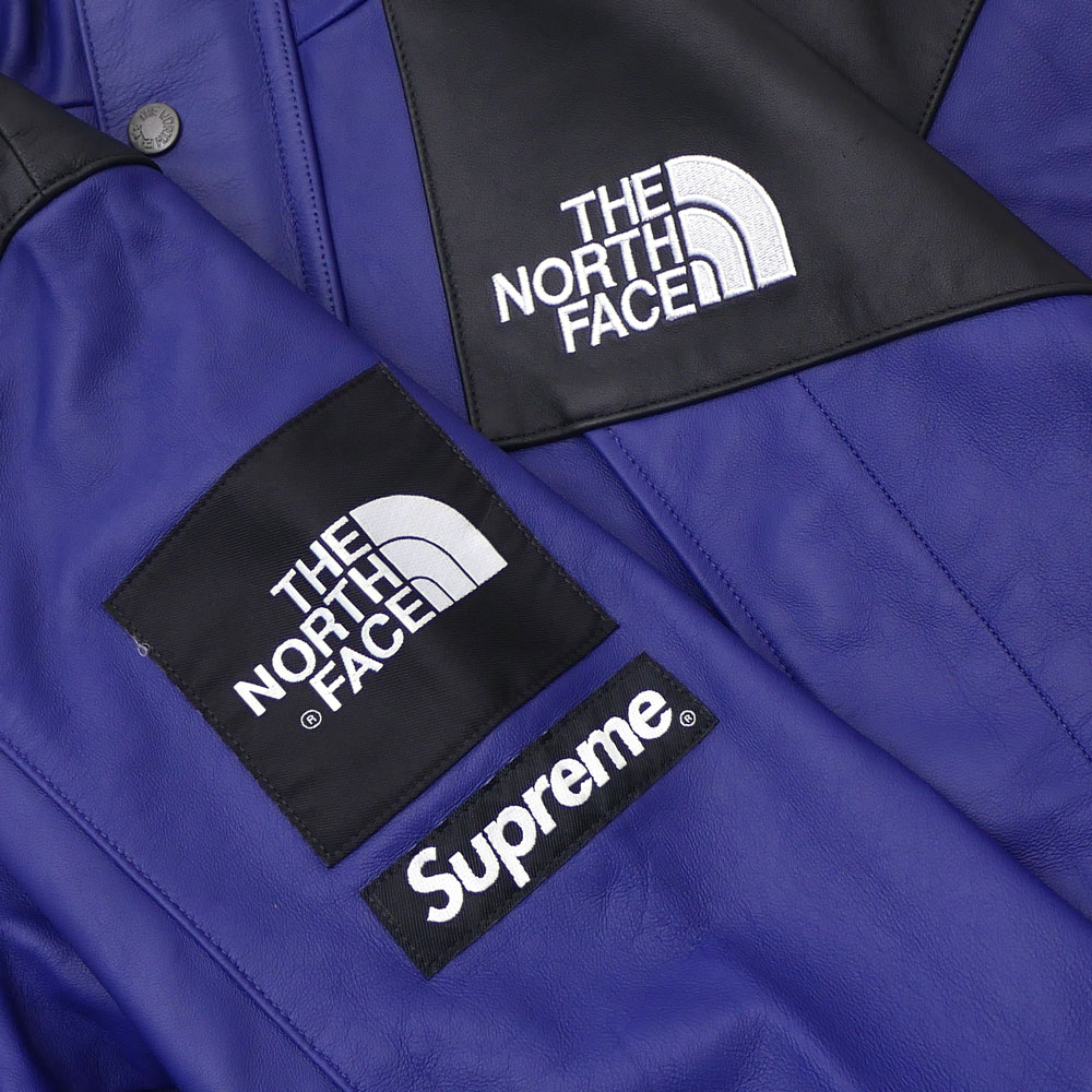 supreme x the north face leather mountain parka