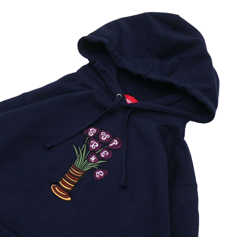 supreme flowers hoodie