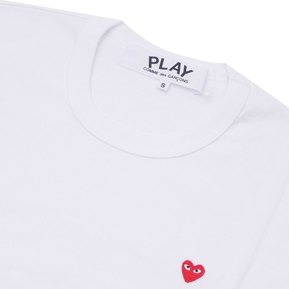 comme des garcons red and white