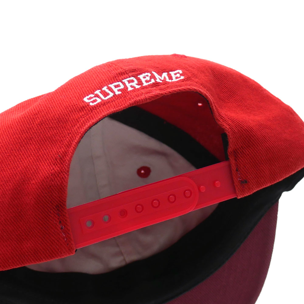 supreme red man hat