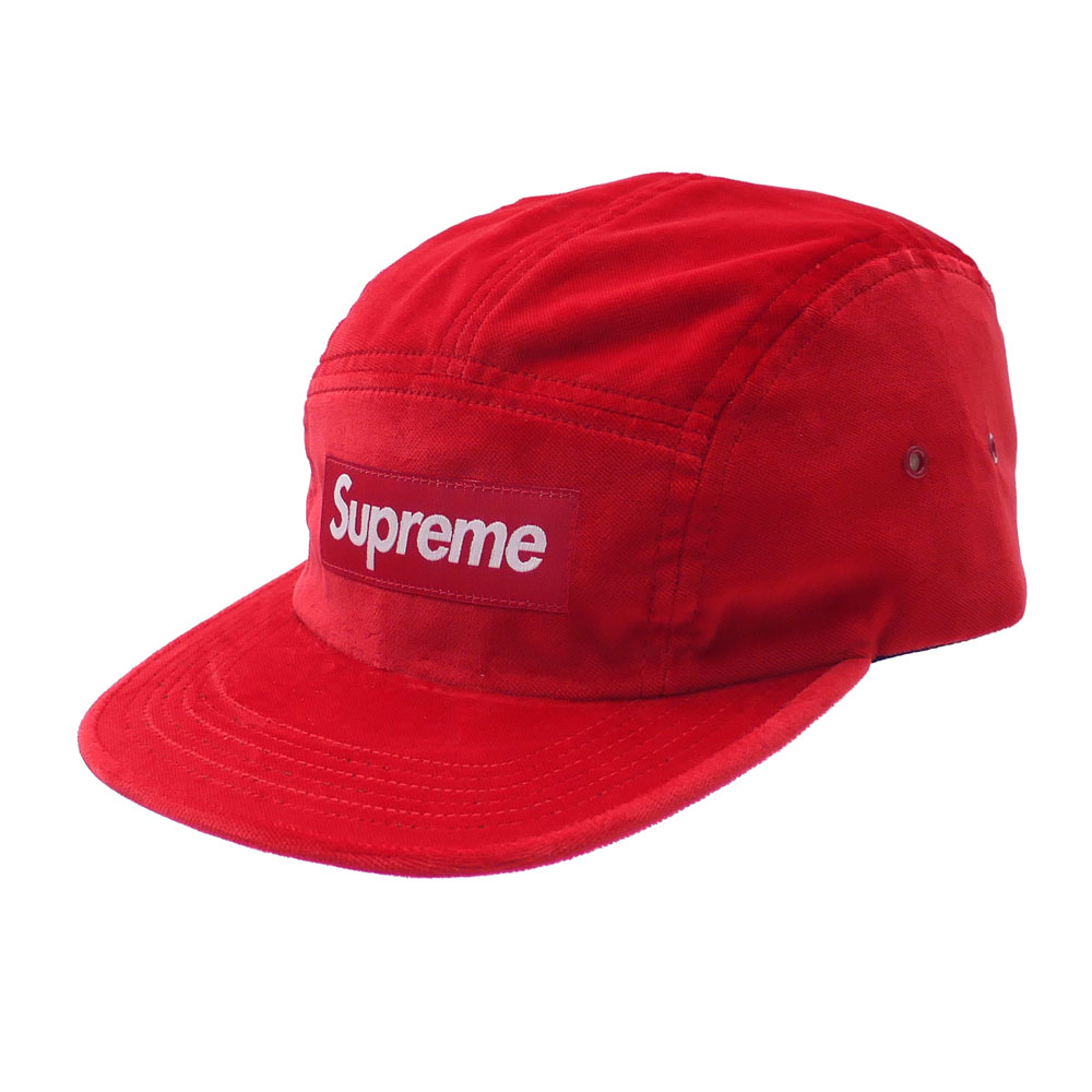 Supreme Washed Chino Twill Camp Cap Cap (SS22) RedSupreme Washed Chino  Twill Camp Cap Cap (SS22) Red - OFour