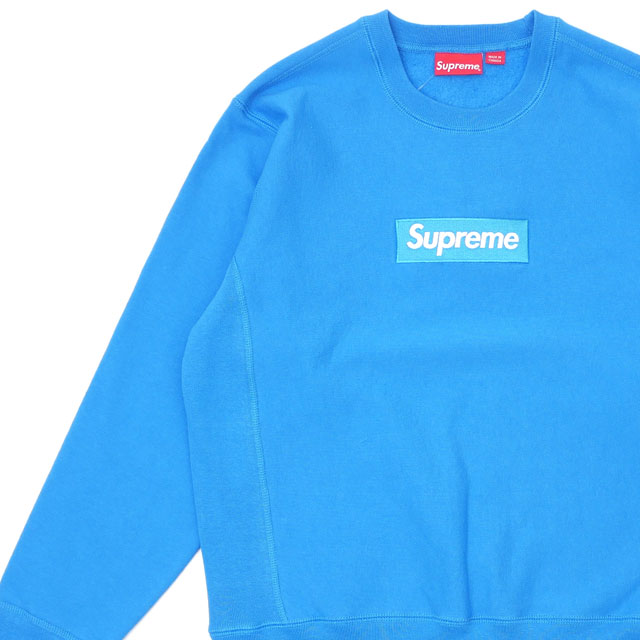 激安特価 Supreme Box Logo Crewneck Blue S 2022FW ecousarecycling.com