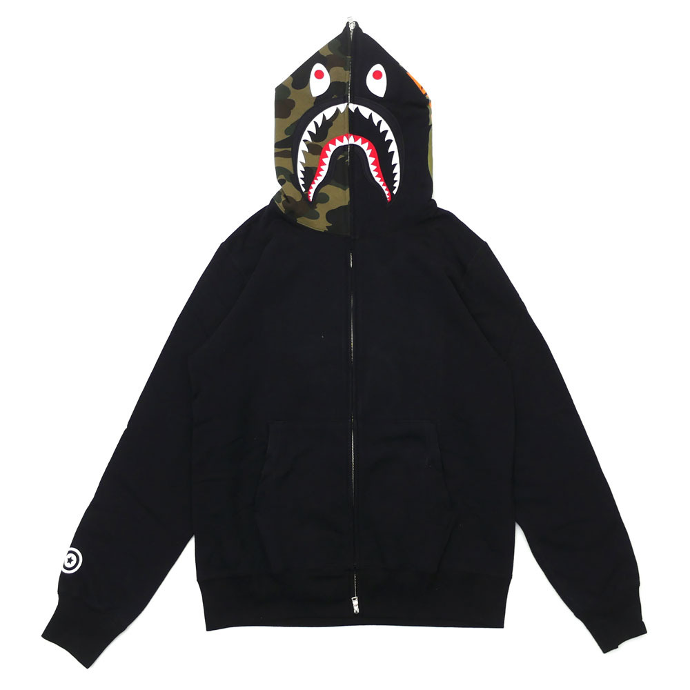 bathing ape zip hoodie