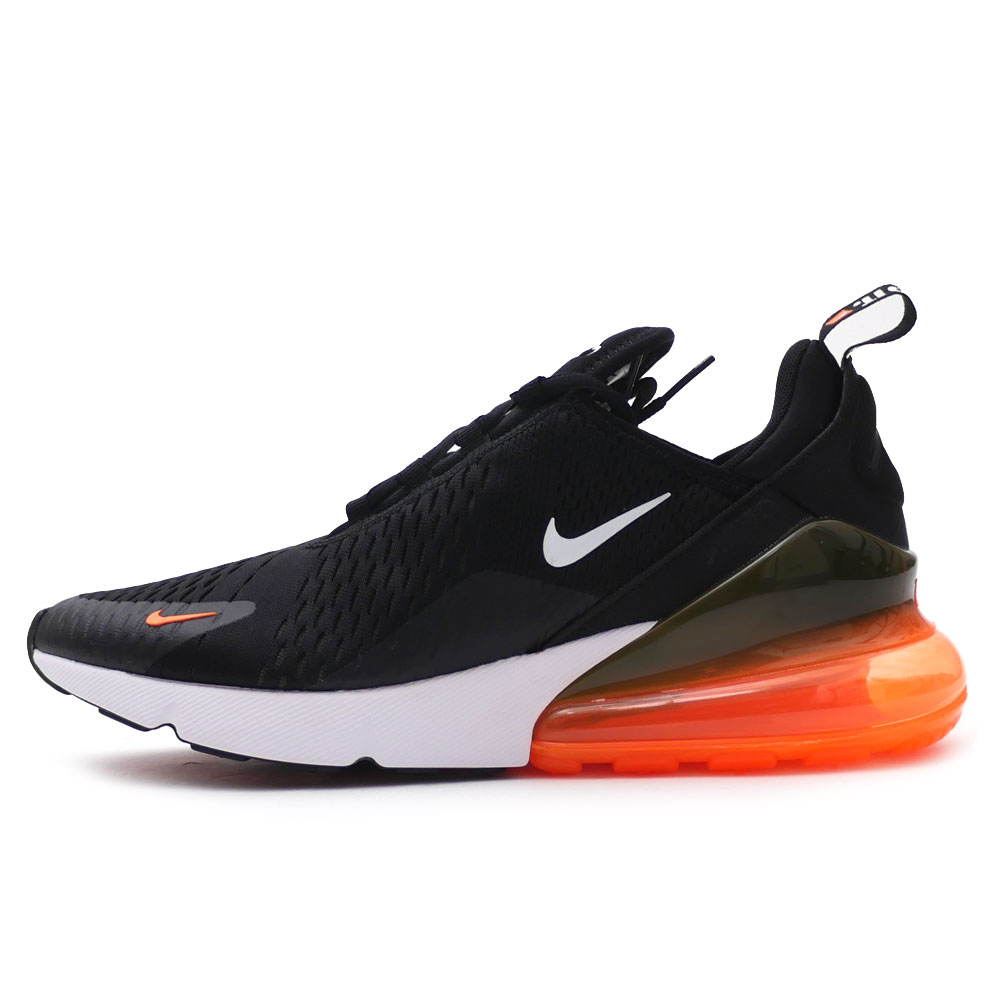 nike 270 black white orange