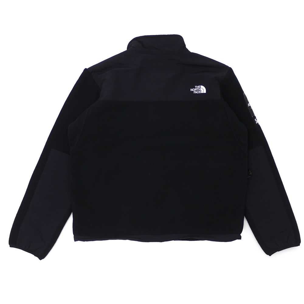 supreme the north face arc logo denali fleece jacket black