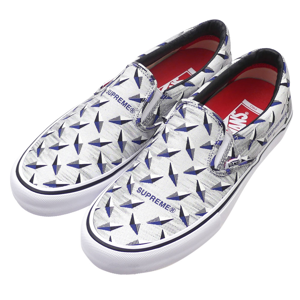 supreme x vans slip ons
