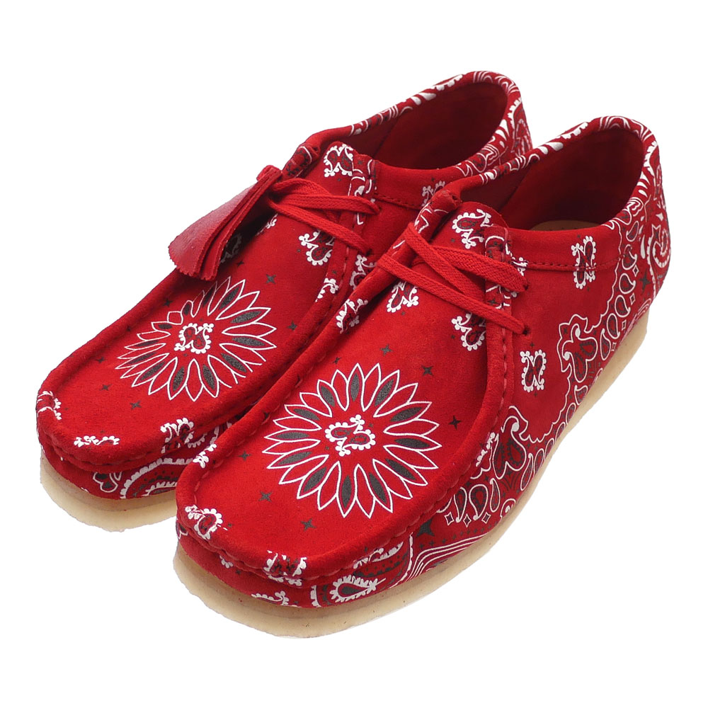 clarks shoes red