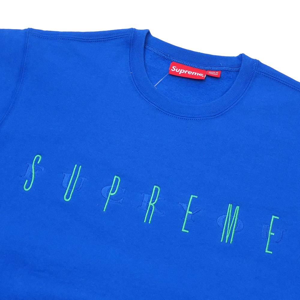 supreme blue crew neck