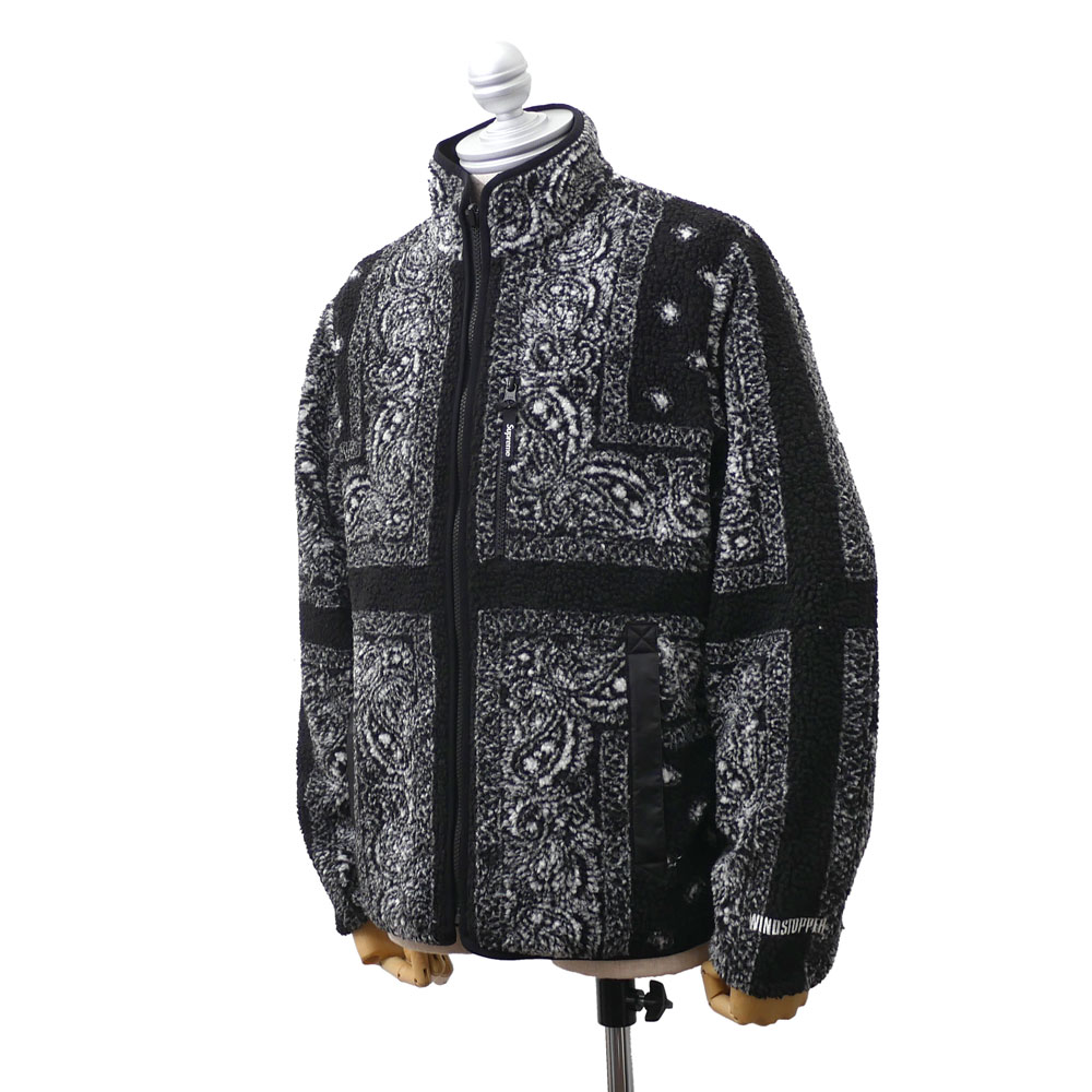 supreme bandana fleece jacket