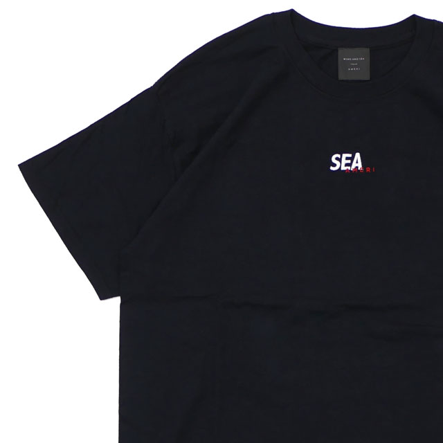 【楽天市場】【2023年8月度 通算6度目の月間優良ショップ受賞】 新品 ウィンダンシー WIND AND SEA x アメリ AMERI WDS S/S T-SHIRT Tシャツ BLACK