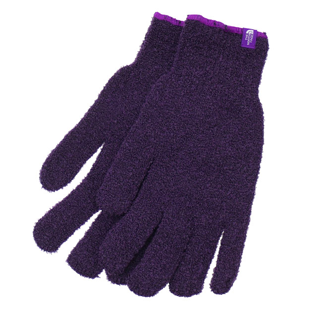 north face purple gloves