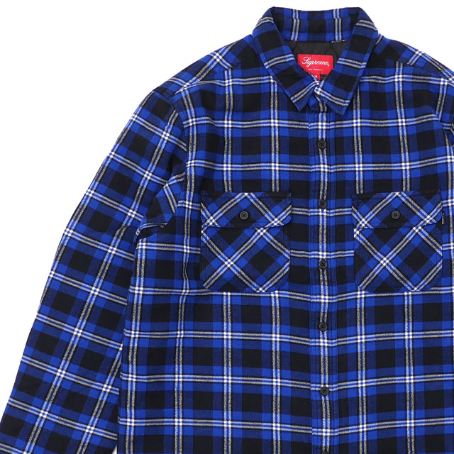 トップス Supreme Quilted Arc Logo Flannel Shirt Supreme Arc Logo Quilted Flannel Shirt (FW19) - $138