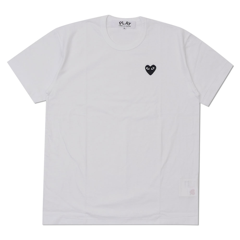 comme des garcons mens white t shirt