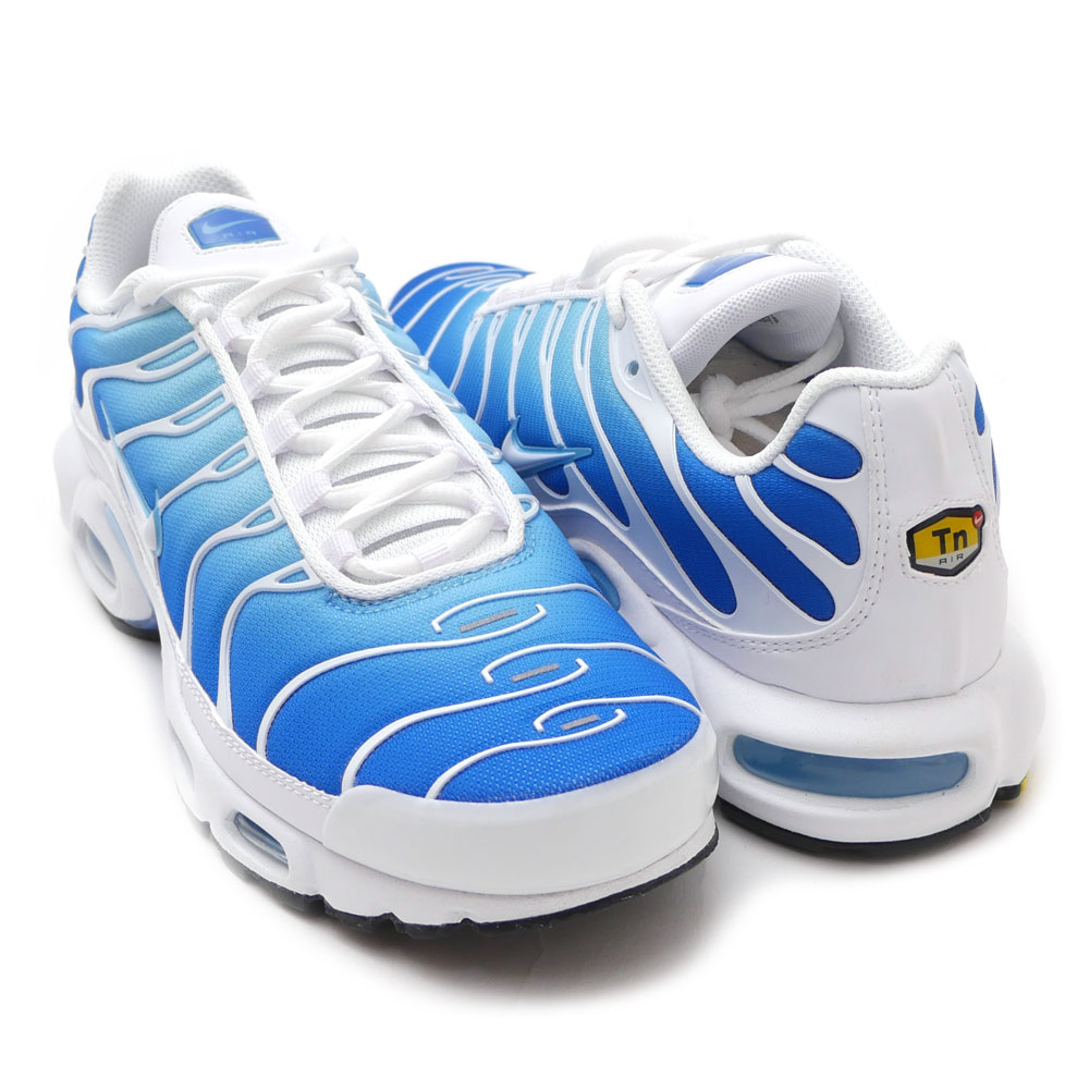 nike air max plus white blue