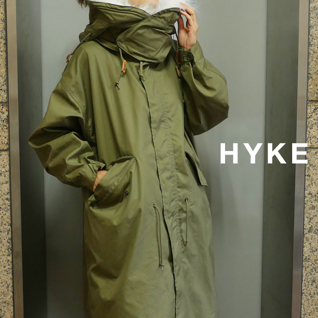 21年新作入荷 ハイク 新品 月間優良ショップ受賞 21年3月度 Hyke 39ショップ 新作 レディース オリーブドラブ Od モッズコート M 65 Newyork Barneys ニューヨーク バーニーズ X コート ジャケット Esehotel Lt