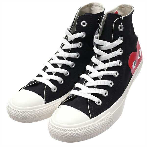 PLAY COMME des GARCONS スニーカー 黒 2006625M0032 Play COMME des GARCONS 日本限定コンバース ロー-黒-チャック