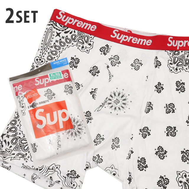 オープニング大セール】 supreme Hanes Bandana Boxer Briefs バンダナ