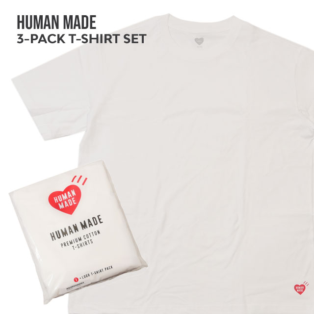 SALENEW大人気! HUMAN MADE 3-PACKのTシャツ econet.bi