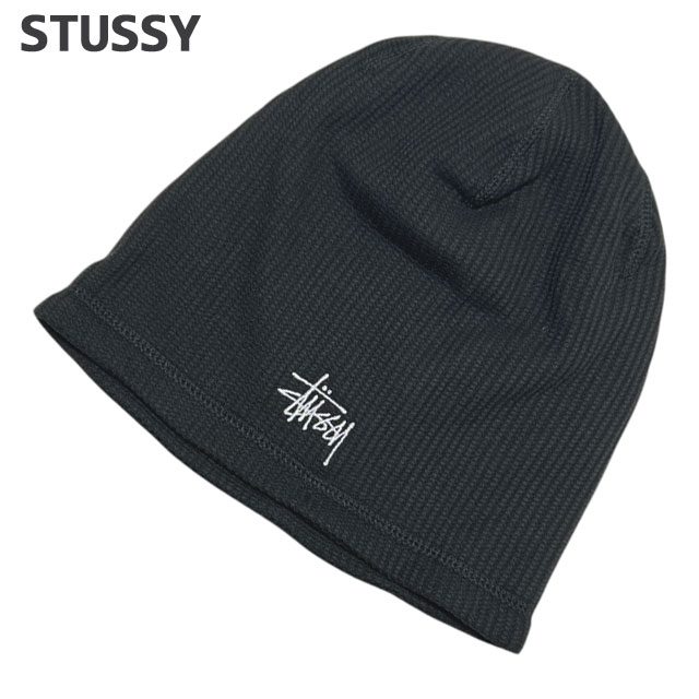 Stussy SKULLCAP LOOSE KNIT SS-LINK ビーニー Stussy Loose Knit Ss-Link Skullcap Beanie - Black