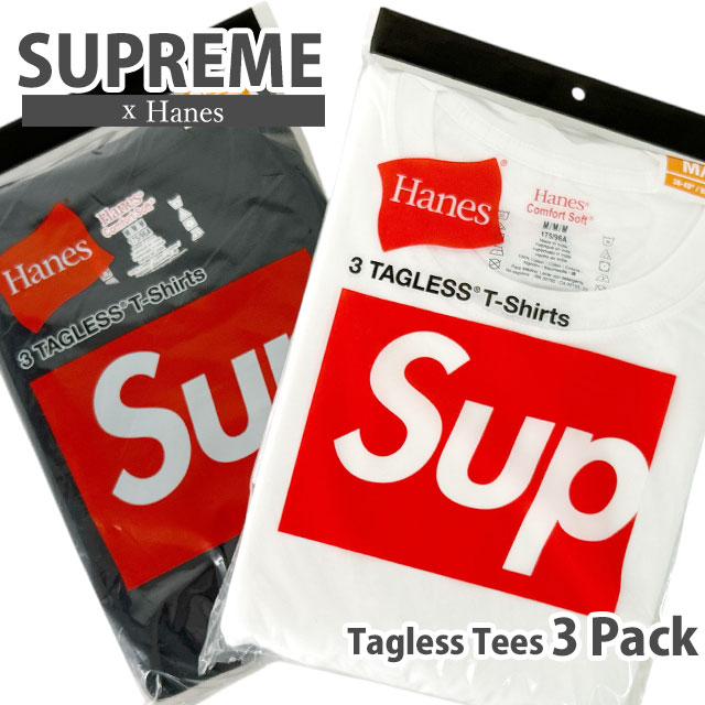 楽天市場】シュプリーム × ヘインズ Supreme × Hanes コラボ 3 PACK
