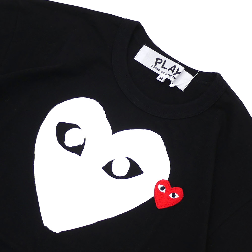 black and red comme des garcons shirt