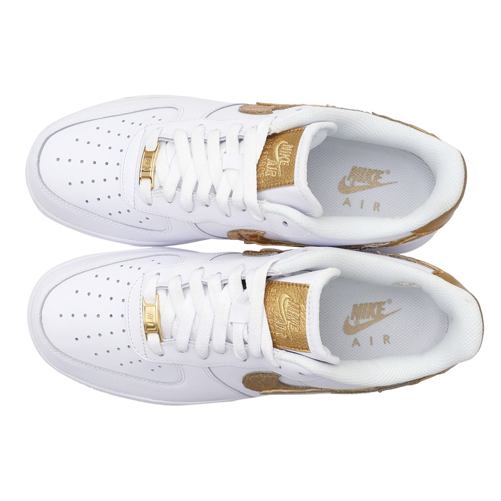 nike air force 1 white metallic gold