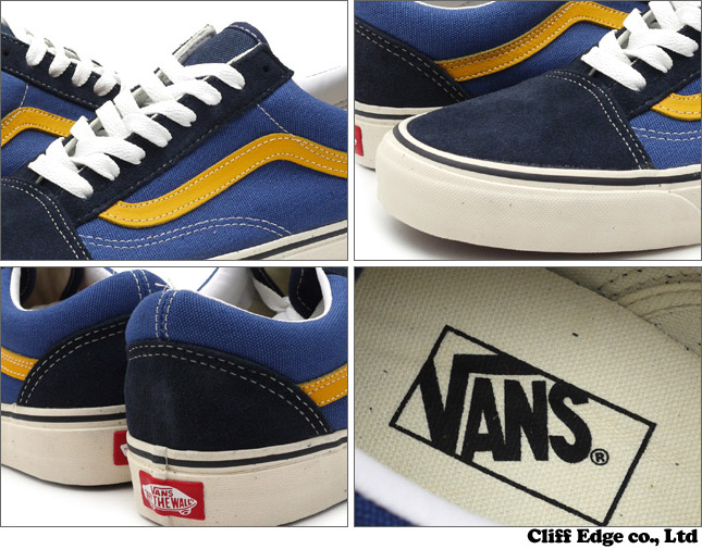 vans old skool navy yellow