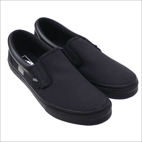 all black van slip ons