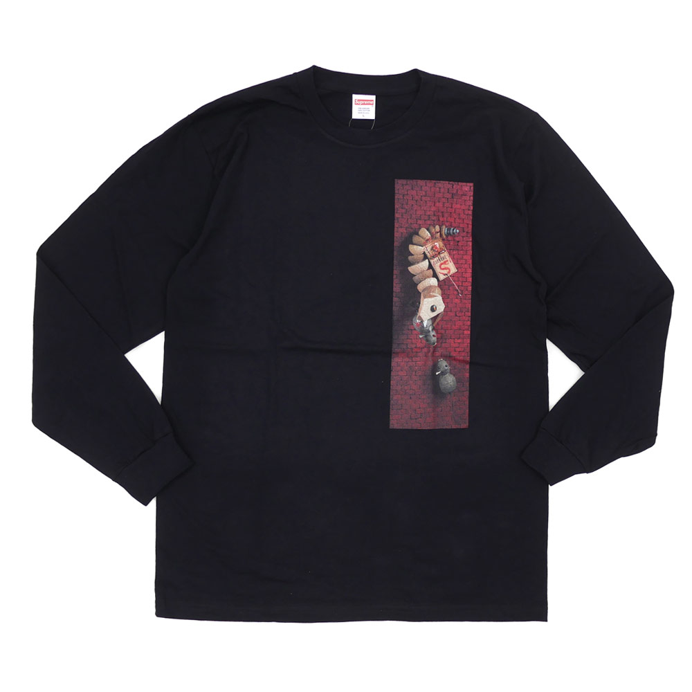supreme mike hill snake trap long sleeve tee black
