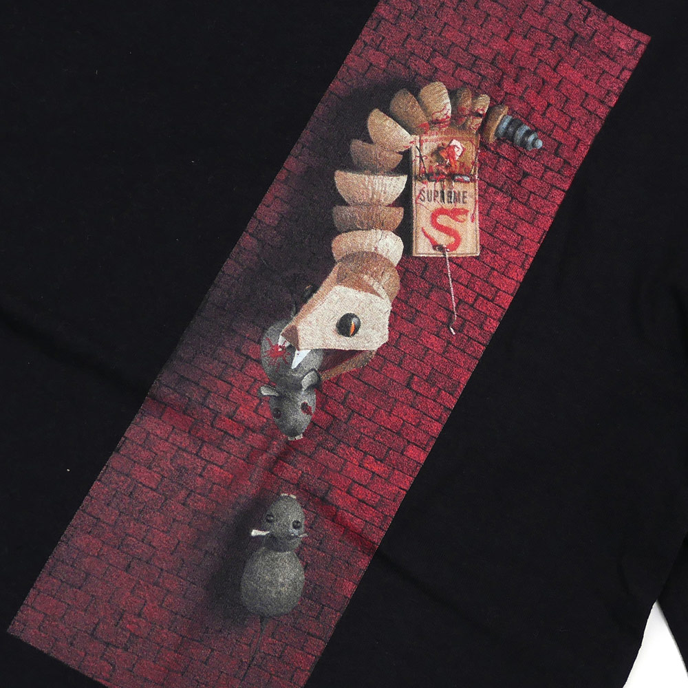 supreme mike hill snake trap long sleeve tee black