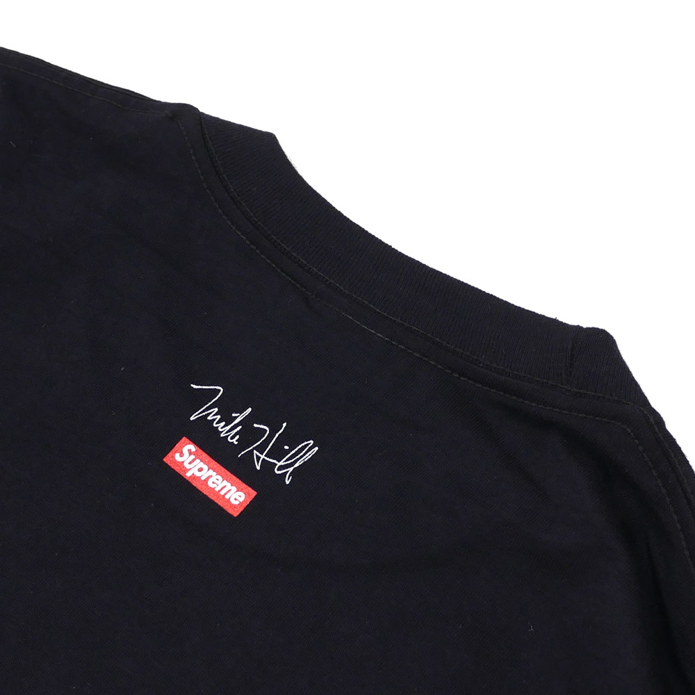 supreme mike hill snake trap long sleeve tee black