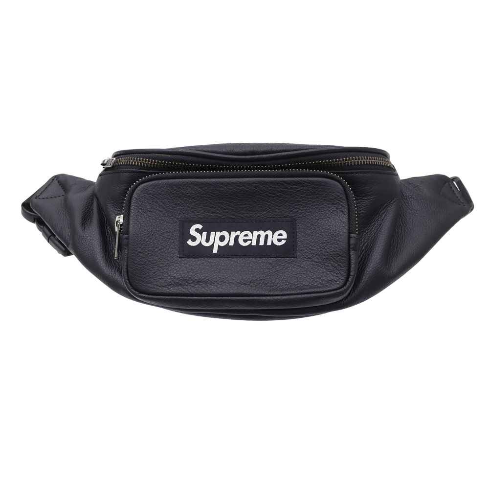 Cliff Edge: SUPREME Leather Waist Bag BLACK 275-000156-011+ | Rakuten ...