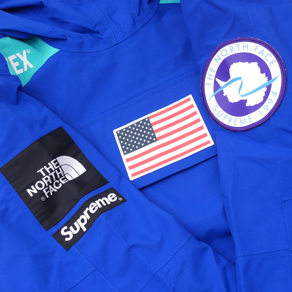 supreme the north face trans antarctica expedition pullover jacket royal