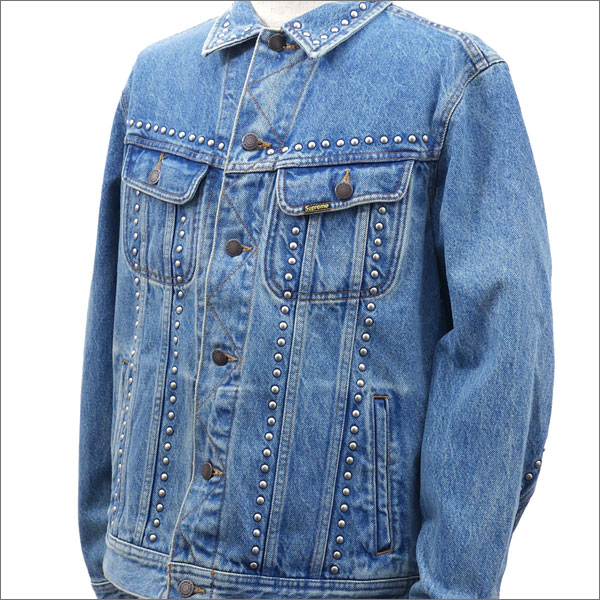 supreme studded denim trucker jacket