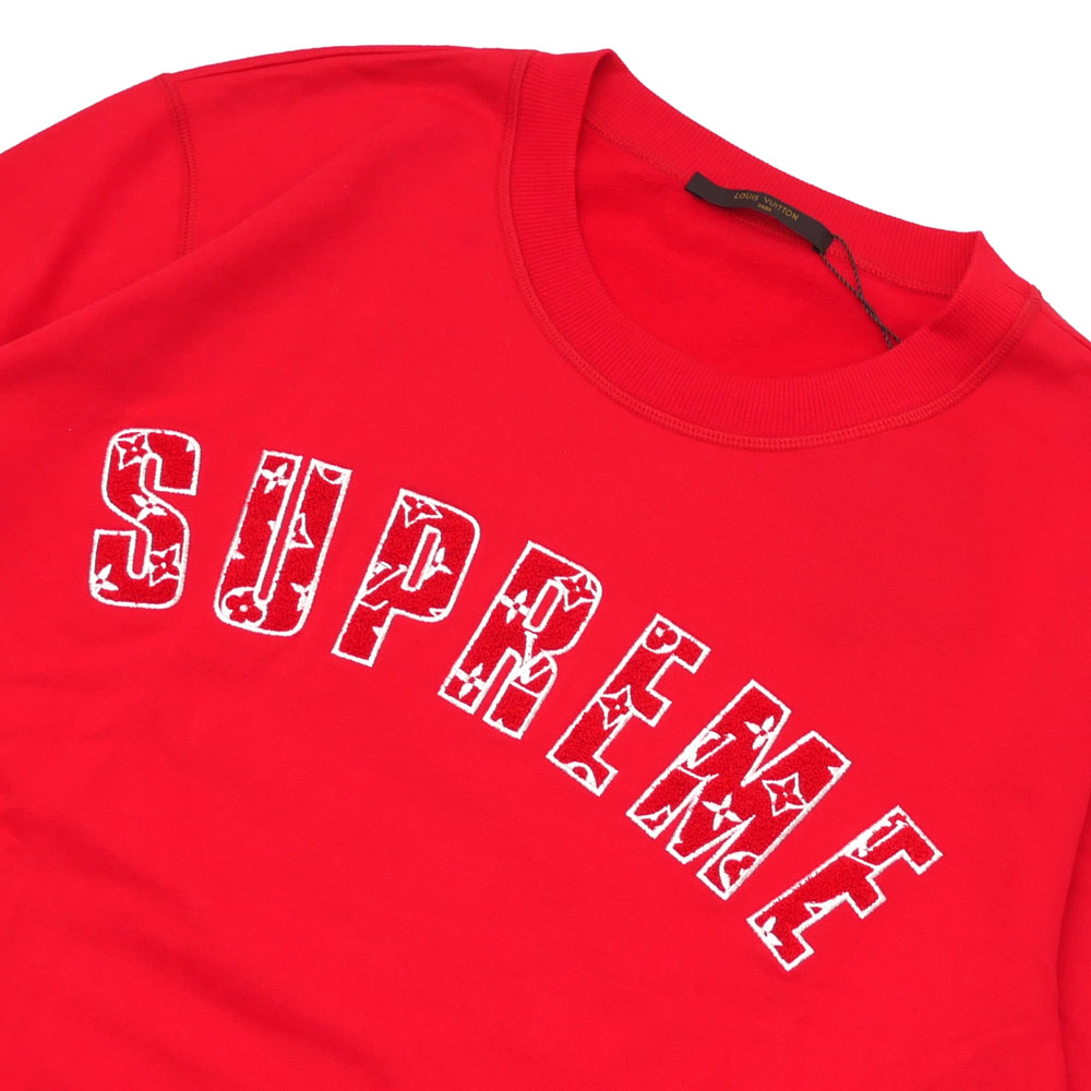 Cliff Edge: シュプリーム SUPREME x LOUIS VUITTON Louis Vuitton Arc Logo Crewneck sweat shirt RED ...
