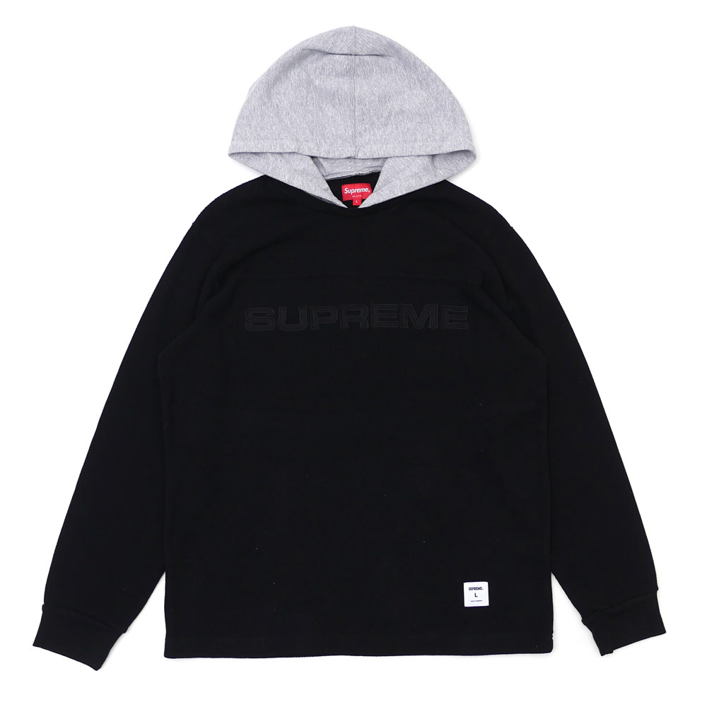 supreme hooded waffle ringer