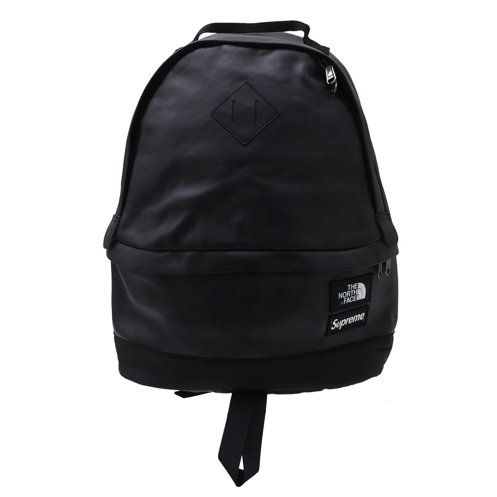 supreme north face leather backpack