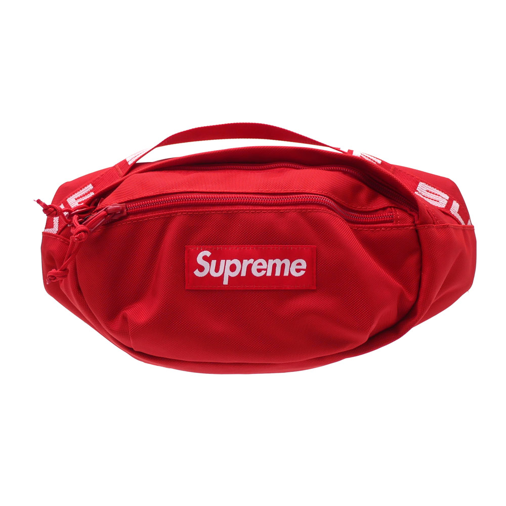 supreme red camo waist bag